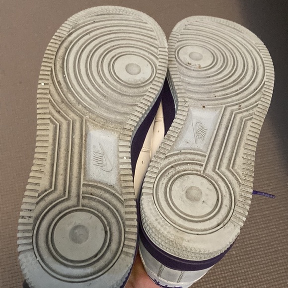 Nike AF-1 82 white and purple genuine leather women’s 7.5 ❤️ - Picture 10 of 11